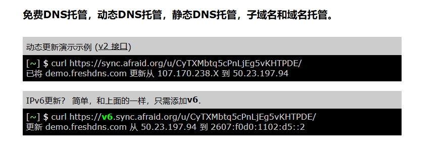 推荐freedns.afraid.org免费域名