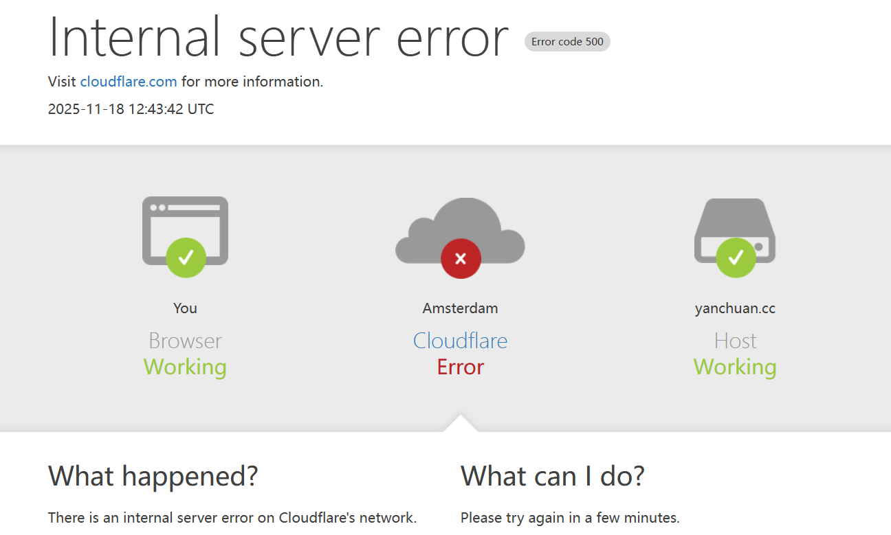 cloudflare服务无法使用